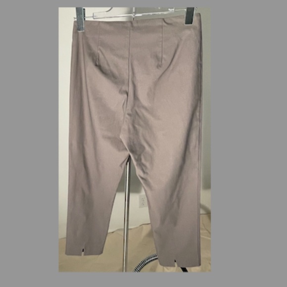 NWT Jarbo Gray slim crop pant w/back slits - Picture 3 of 8